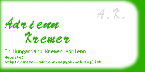 adrienn kremer business card